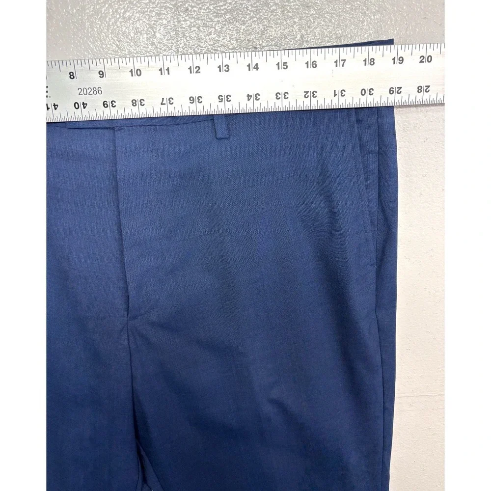 NEW Banana Republic 36x30 Navy Blue Wool Dress Pants Slim Fit Trouser‎ Stretch